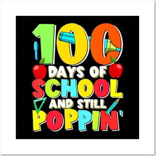 100 Days Of School Teacher Student Men Women Kids 100Th Day Posters and Art